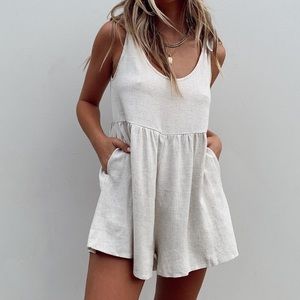 Princess polly Tay romper beige